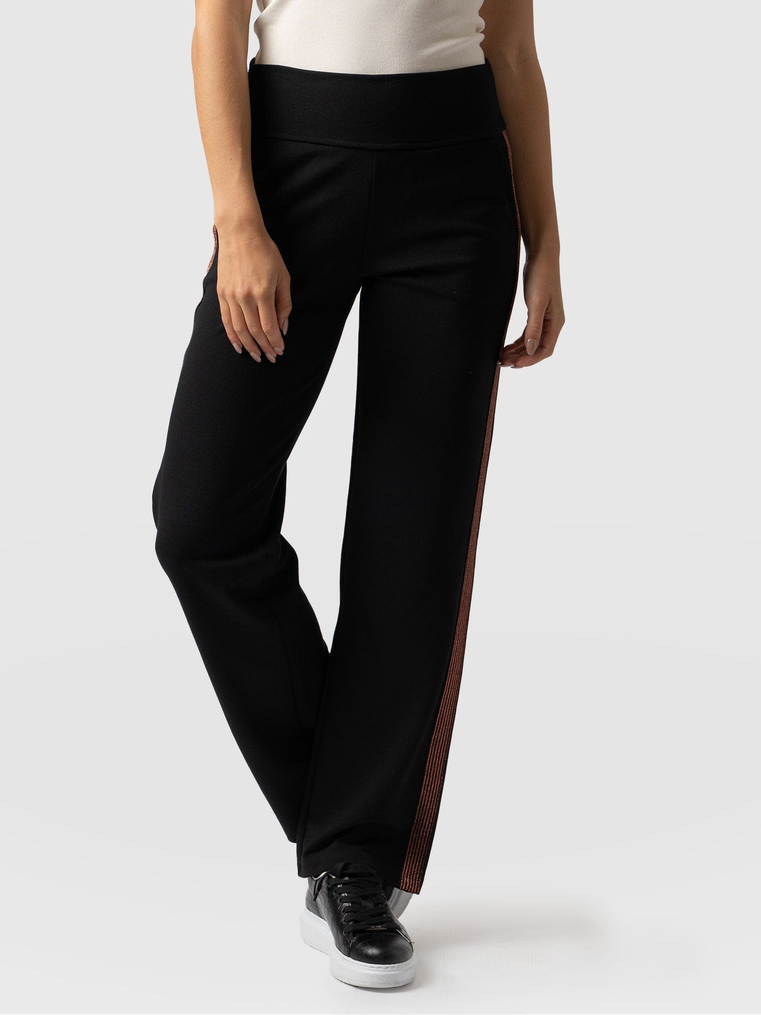 Runway Pant - Black-Bronze